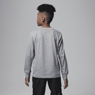 Jordan Practice Flight Long Sleeve Tee Big Kids T-Shirt