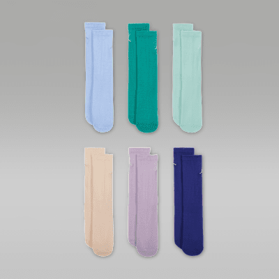 Jordan Everyday Essentials Big Kids' Crew Socks (6 Pairs)