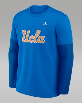 Мужская футболка UCLA Sideline Coach Jordan Brand Therma-FIT College Long-Sleeve