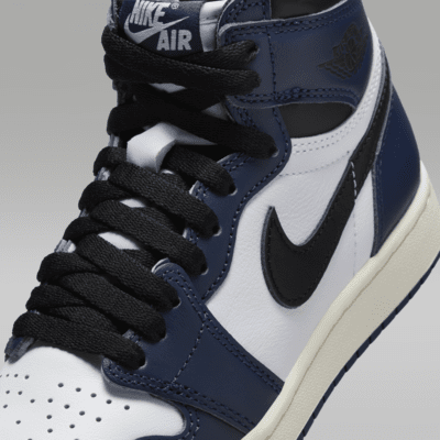 Tenis para niños grandes Air Jordan 1 Retro High OG "Midnight Navy"