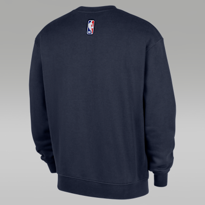 Dallas Mavericks Statement Essentials Men's Jordan NBA Fleece Crew-Neck Sweatshirt