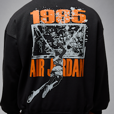 Felpa pullover oversize con cappuccio Jordan Brooklyn – Uomo