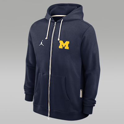 Michigan Sideline Men's Jordan Brand Dri-FIT College Full-Zip Hoodie