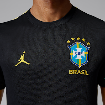 Jordan Brazil Strike Jordan Dri-FIT Kısa Kollu Örgü Erkek Futbol Üstü görsel 4