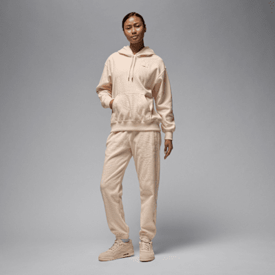 Jordan Flight Fleece Waffle Saten Astarlı Kadın Kapüşonlu Üstü