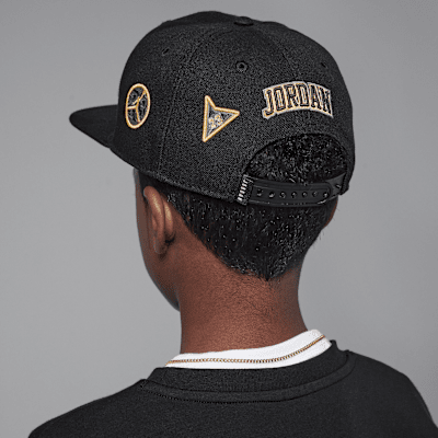 Gorra con visera plana para niños talla grande Jordan "See Me Shine"