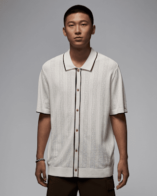 Мужские  Jordan Sport ​Men’s Knit Button-Down Golf Top