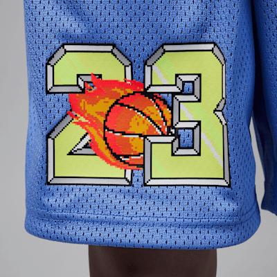 Jordan Customized Air Big Kids' Flame Shorts