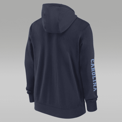 Sudadera con gorro universitaria Jordan de cierre completo para hombre North Carolina Tar Heels Sideline Team Issue