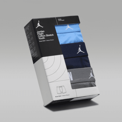 Jordan Dri-FIT Flight Essentials Older Kids' Boxer Briefs (3-Pack)