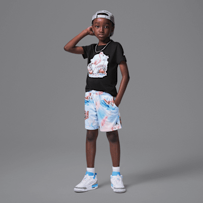 Shorts de malla estampados Summer Pack para niños talla pequeña Jordan Dri-FIT Essentials