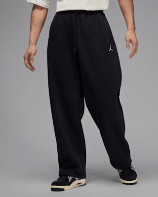 Мужские  Jordan Brooklyn Fleece Oversized Open-Hem Pants