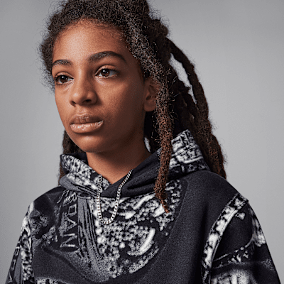 Jordan MVP fleecehoodie met print voor kids