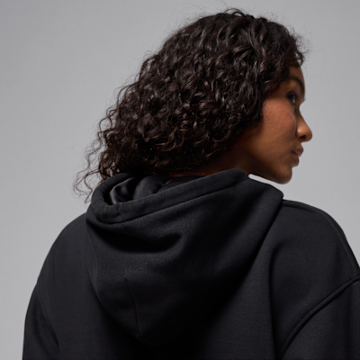 Jordan Flight Fleece Hoodie im Cropped-Style mit Satinfutter (Damen)