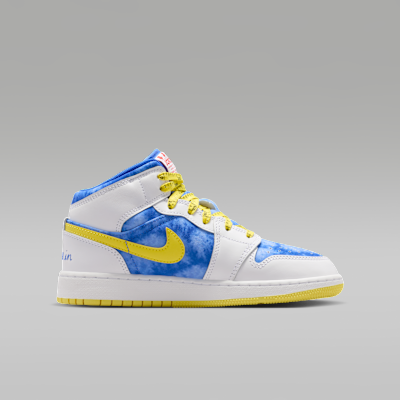 Air Jordan 1 Mid Sneaker School Big Kids' Shoes