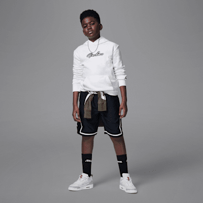 Sudadera con gorro sin cierre de tejido Fleece para niños talla grande Jordan MVP