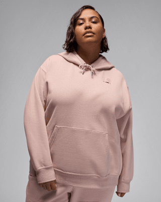 Женское худи Jordan Flight Fleece Satin-Lined Pullover Hoodie (Plus Size)