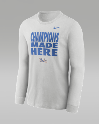 Мужская футболка UCLA Sideline Slogan Jordan Brand Dri-FIT College Long-Sleeve