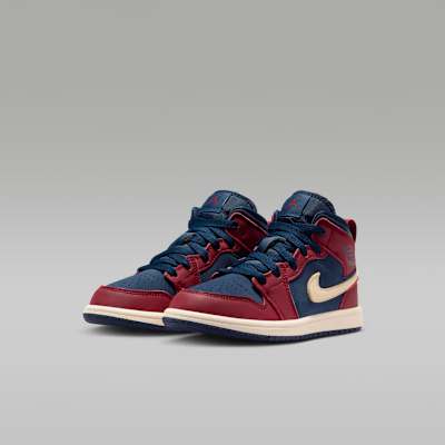Tenis para niños de preescolar Jordan 1 Mid SE