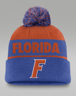 Женские  Florida Gators Primetime Peak Nike College Cuffed Pom Beanie