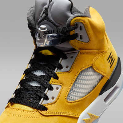 Air Jordan 5 Retro "Varsity Maize and Wolf Grey" Men's Shoes