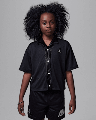 Детские  Jordan Dri-FIT Training Camp Big Kids' Jumpman Mesh Top для тренировок