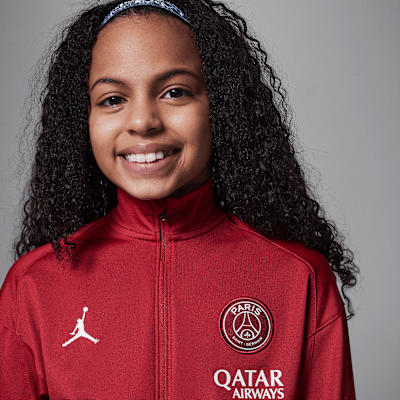 4e tenue de survêtement de foot en maille Jordan Dri-FIT Paris Saint-Germain Strike pour ado