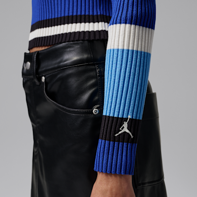 Jordan Flight Uzun Kollu Çizgili Kadın Sweatshirt'ü görsel 4