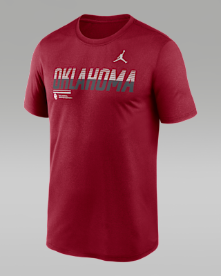 Мужская футболка Oklahoma Sideline Legend Jordan Brand Dri-FIT College