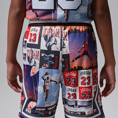 Jordan Dri-FIT Big Kids' MJ Printed Sport Diamond Shorts