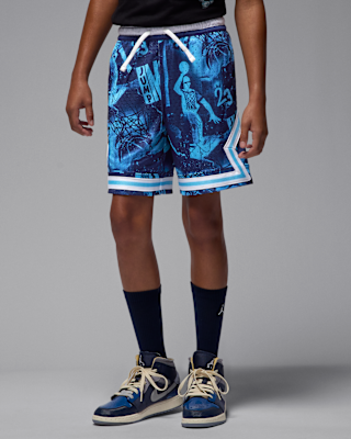 Детские шорты Jordan Dri-FIT Big Kids' MJ Printed Sport Diamond Shorts