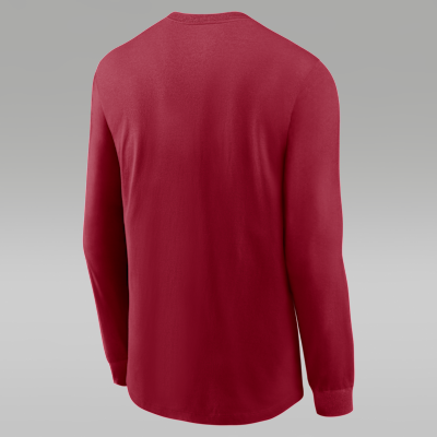 Playera de manga larga universitaria marca Jordan Dri-FIT para hombre Oklahoma Sideline
