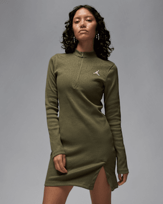Женское платье Jordan 1/2-Zip Long-Sleeve Knit Dress