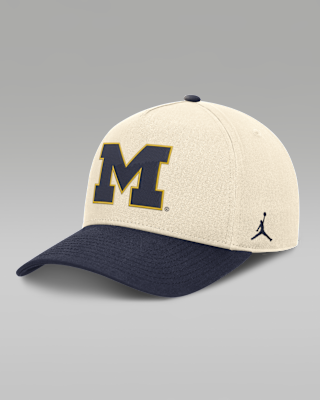 Мужские Michigan Campus Prep Rise Jordan Brand College A-Frame Adjustable Hat