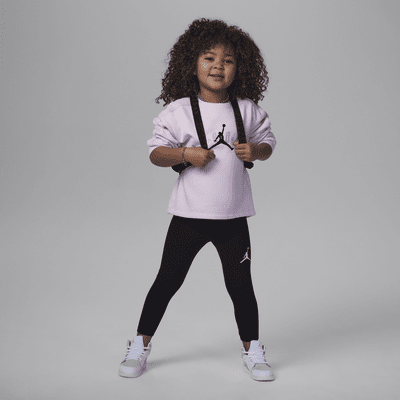 Jordan Soft Touch Mixed Crew Set 2-teiliges Leggings-Set für jüngere Kinder