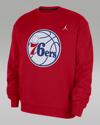 Мужской свитшот Philadelphia 76ers Statement Essentials Jordan NBA Fleece Crew-Neck