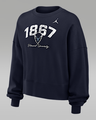 Женский свитшот Jordan College Phoenix Fleece (Howard University) Crew-Neck