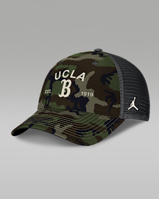 Мужские  UCLA 2025 Military Appreciation Rise Jordan Brand College Trucker Adjustable Hat