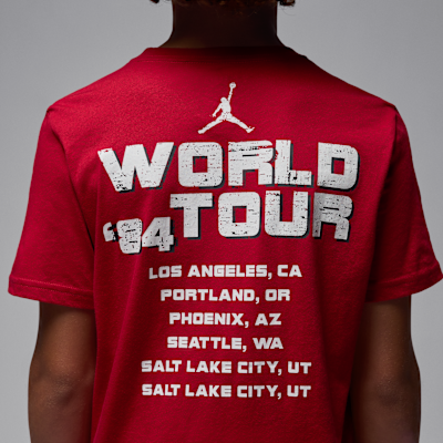 Playera con gráfico Tour para niños talla grande Jordan