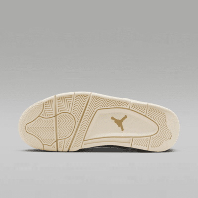 Air Jordan 4 Retro 'White & Gold' Women's Shoes