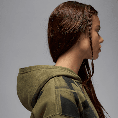 Sudadera estampada con gorro sin cierre para mujer Jordan Brooklyn Fleece