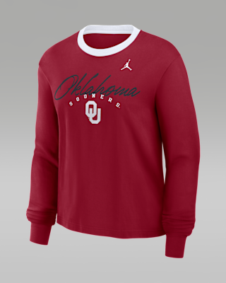 Женская футболка Oklahoma Legacy Jordan Brand College Long-Sleeve