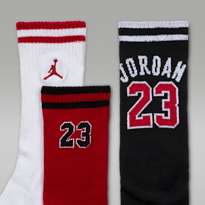 Calcetas universitarias de jersey para niños talla grande (3 pares) Jordan