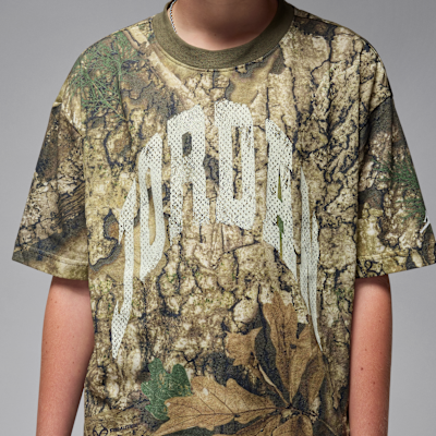 Jordan MVP Big Kids' Distressed Wordmark T-Shirt