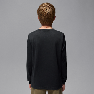 Playera de manga larga Jumpman Drip para niños talla grande Jordan