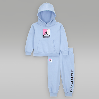 Conjunto de duas peças com hoodie Baseline em lã cardada Jordan Essentials para bebé (12-24 meses)