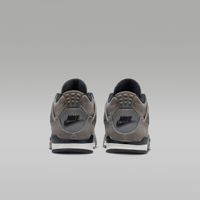 Jordan 4 Retro "Cave Stone and Black" Little Kids' Shoes