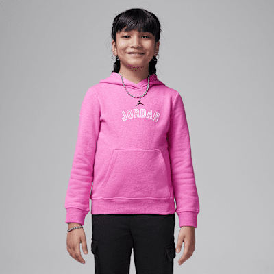 Conjunto de dos piezas de sudadera con gorro sin cierre de tejido Fleece para preescolar Jordan Y2K