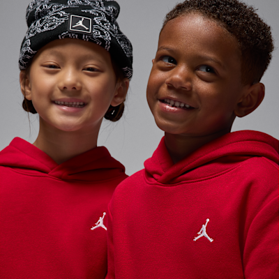 Conjunto de 2 piezas con sudadera con gorro sin cierre para niños talla pequeña Jordan Brooklyn Fleece