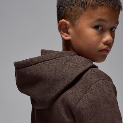 Tvådelat set Jordan Brooklyn Fleece med huvtröja för barn